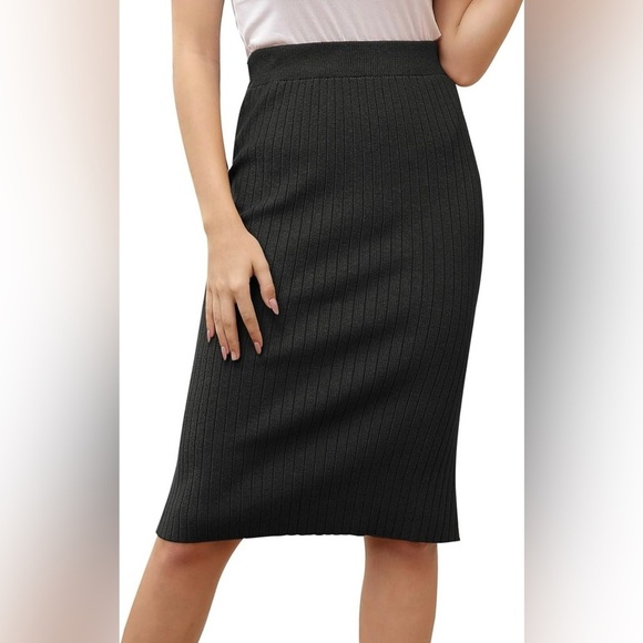 Kate Kasin Dresses & Skirts - NWT Kate Kasin Women's Knee Length Stretchy Ribbed Skirt